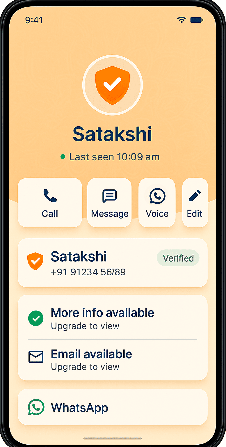 SafeDial App Interface 2
